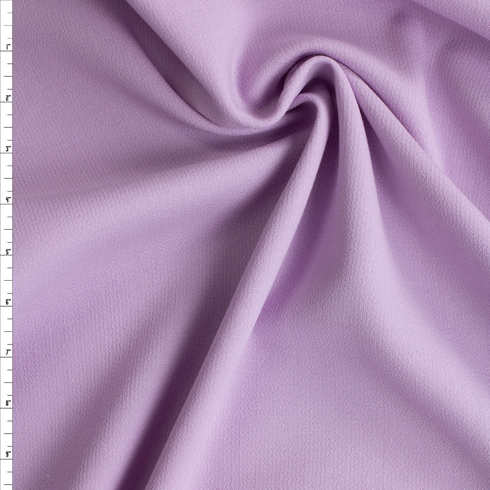 Lilac Wool Double Crepe #28829 Fabric By The Yard